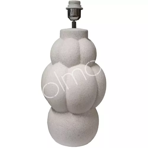 Table lamp grey pearl ceramic